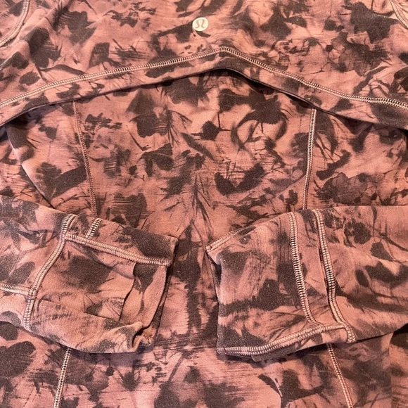 Lululemon Hooded Define Jacket *NuluMini Dusk Floral Antique Bark Black Size 6 - Picture 6 of 9